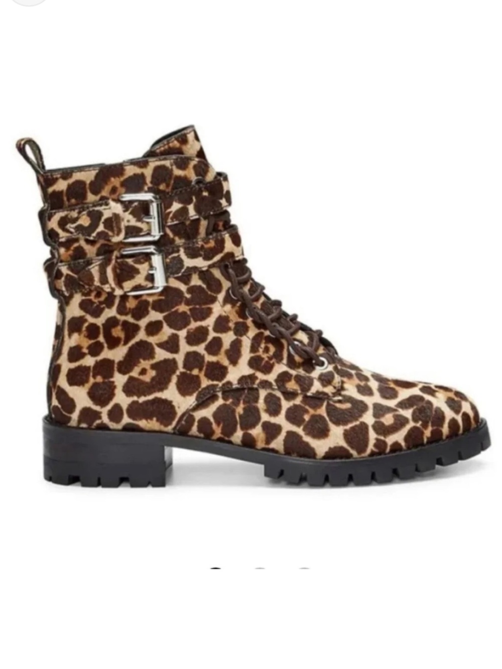 Rebecca Minkoff hair on hide lace up boots